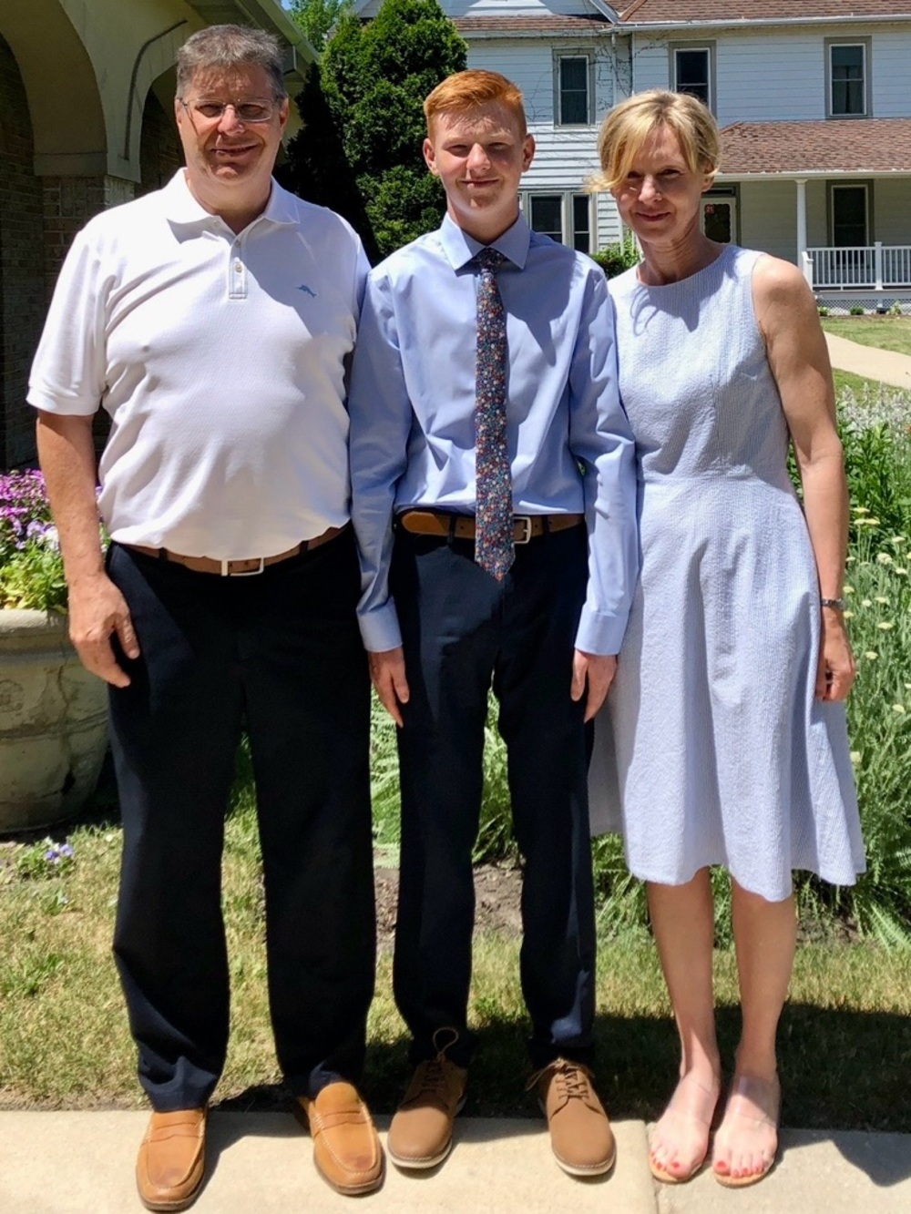 J Crew Factory Blue and White Dress 2
